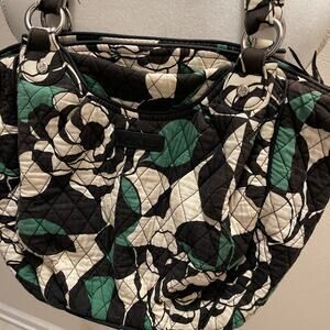 Vera Bradley Green & Blue Floral Purse tote